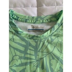 Columbia womens PFG rash guard Large SPF protection wicking swim surf fishing